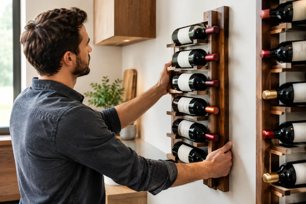 How to Install Wine Racks With Lasting Style