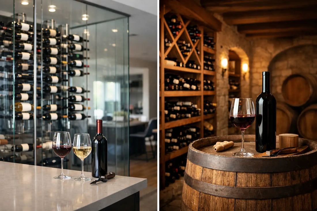 Glass Wine Wall vs Traditional Cellar for Your Home