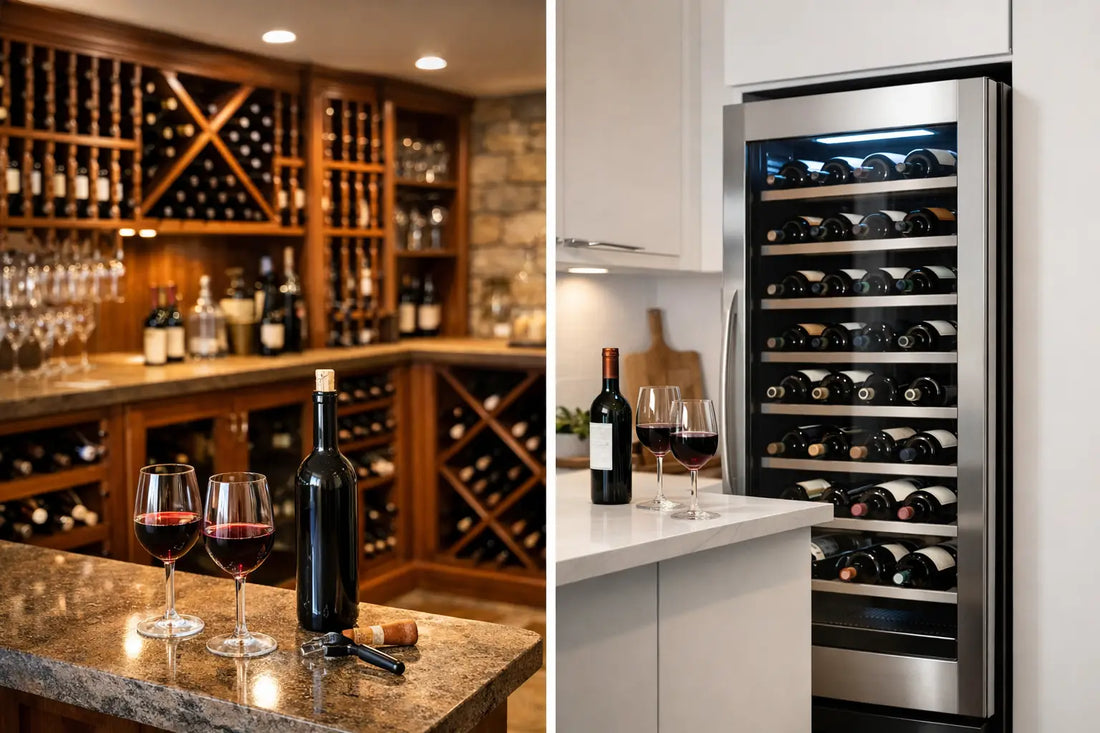 Custom Wine Cellar vs Wine Fridge