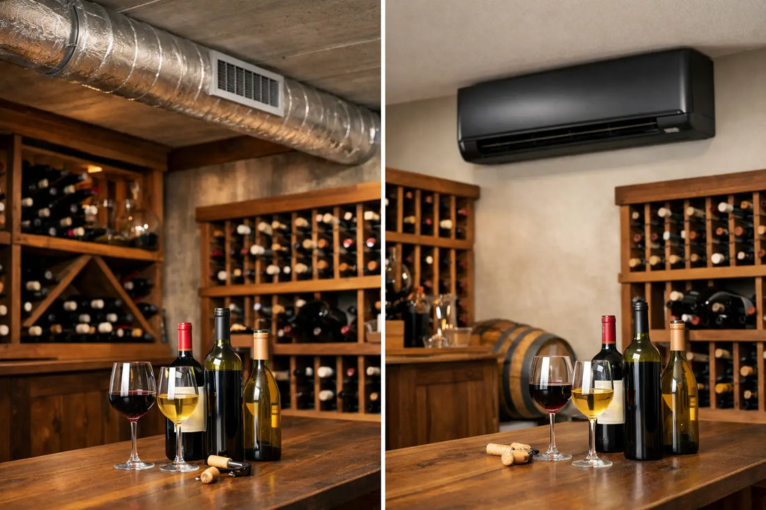Ducted vs Ductless Wine Cooling for Your Cellar
