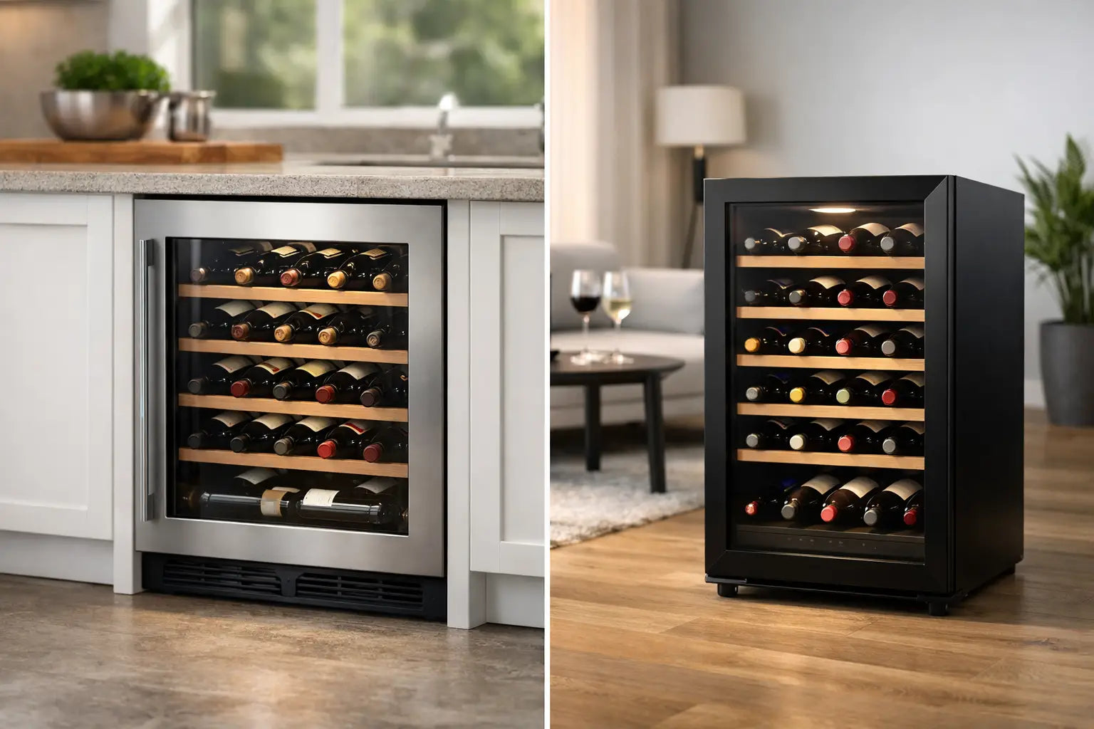 Built In Wine Cooler vs Freestanding