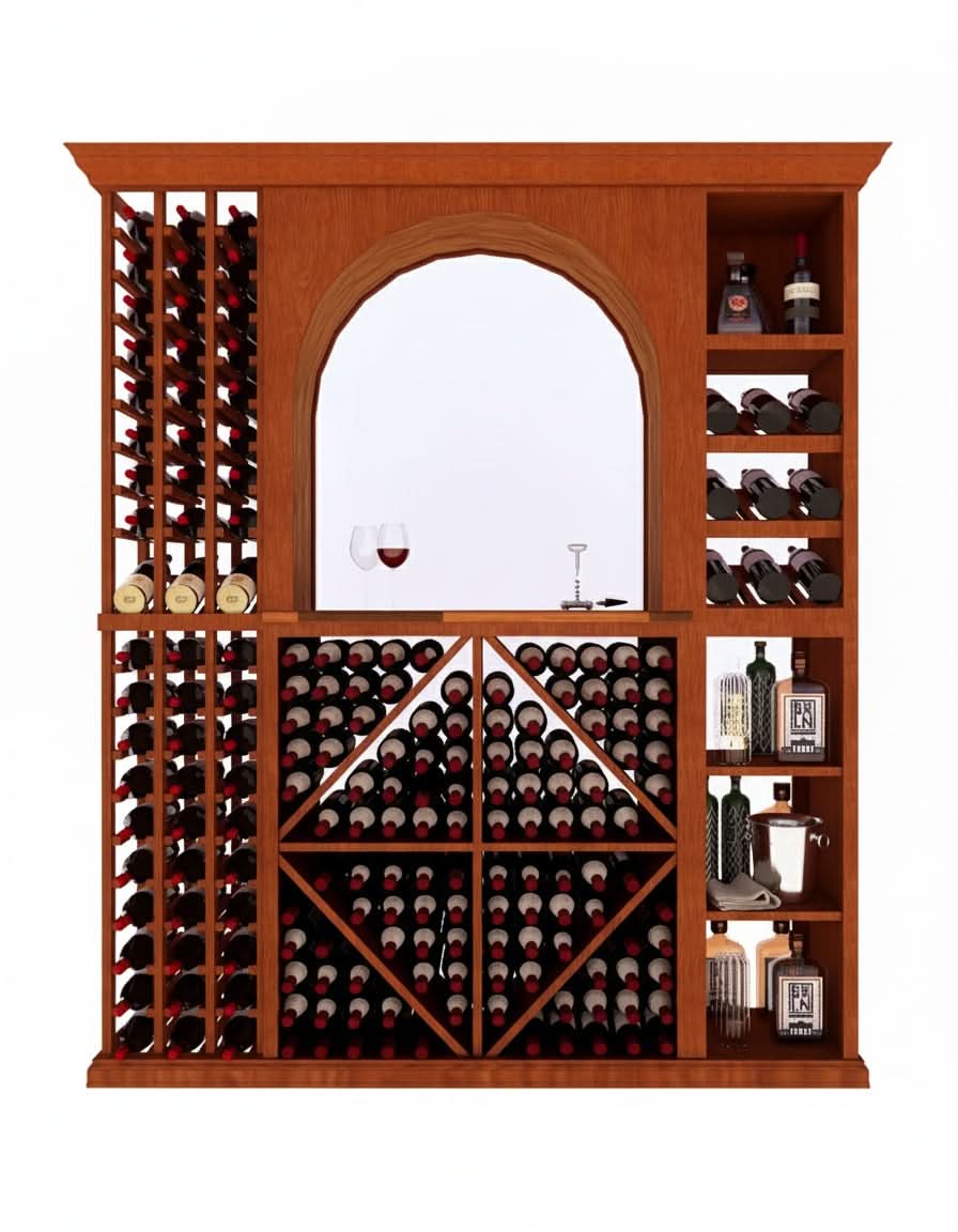 6 Foot Wine Cellar Storage System | 198 Bottle Capacity
