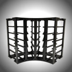 KingsBottle 4-Column 24-Bottle Curved Corner Wine Cube — 18mm Thick