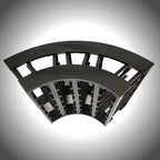 KingsBottle 4-Column 24-Bottle Curved Corner Wine Cube — 18mm Thick