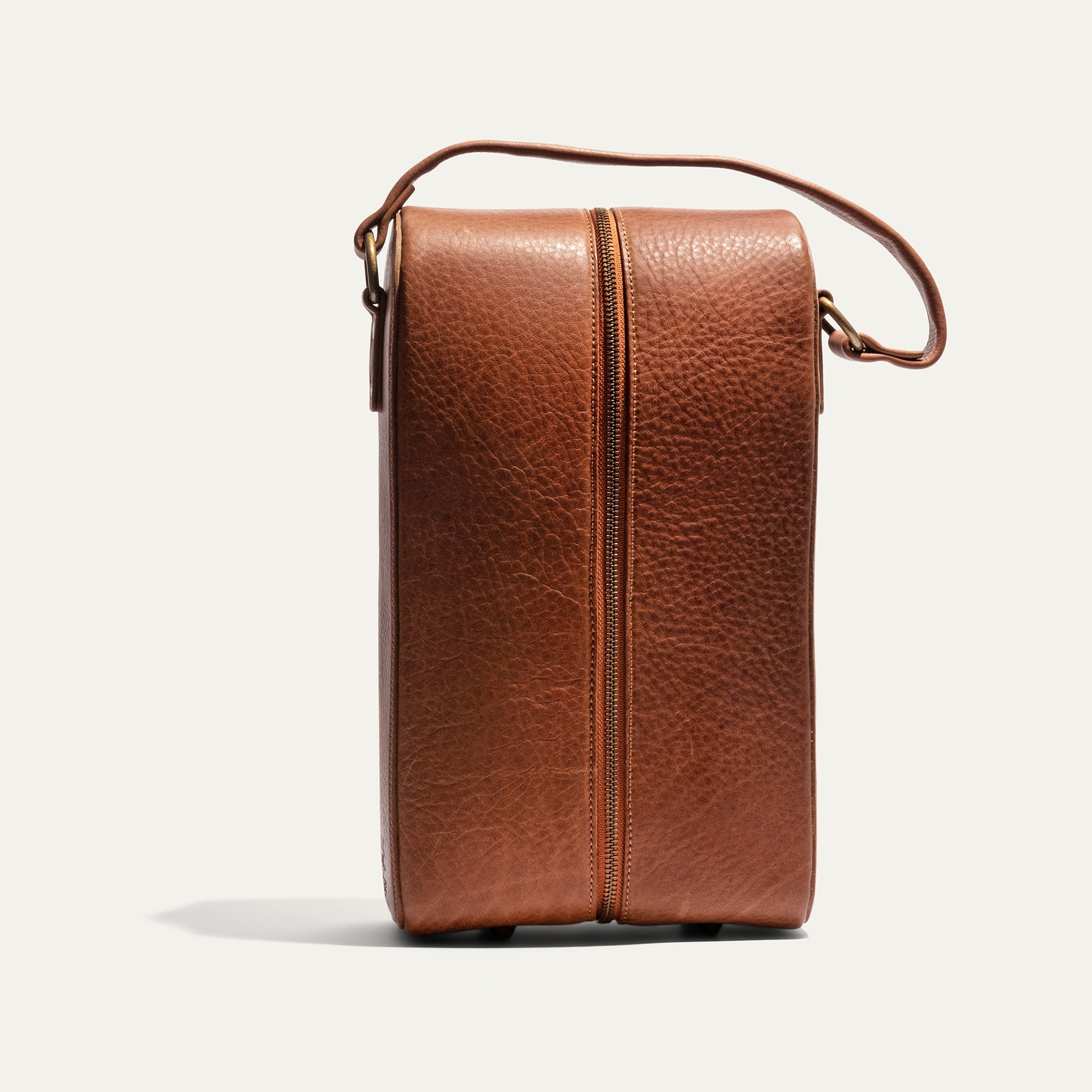 Double Leather Wine Case – Zippered | Will Leather Goods