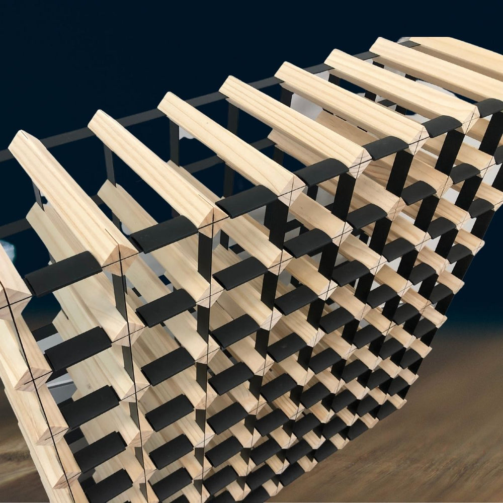 KingsBottle 120-Bottle Timber Wine Rack | 10x11 Configuration | WRT120