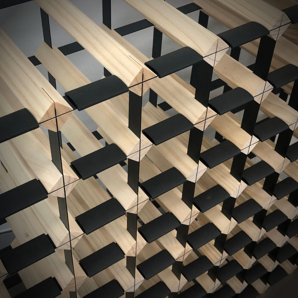 KingsBottle 120-Bottle Timber Wine Rack | 10x11 Configuration | WRT120