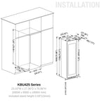 Kings Bottle 265-Bottle Single Zone Wine Refrigerator — High-Capacity Uniform Cooling (KBU265WX)
