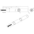 Cork-Forward Wine Peg | Mono | Wide-Diameter Aluminum Bottle Holder