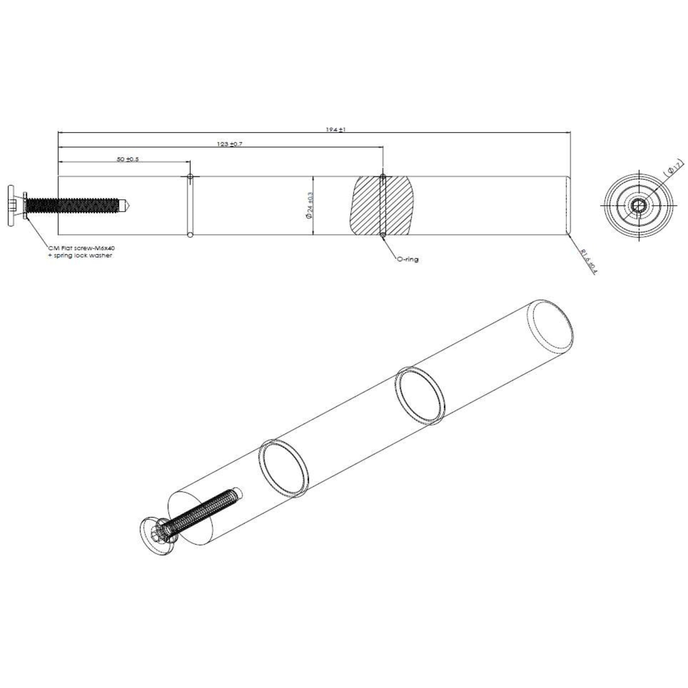 Cork-Forward Wine Peg | Mono | Wide-Diameter Aluminum Bottle Holder
