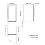 Kings Bottle 265-Bottle Dual Zone Wine Refrigerator — For Serious Collectors (KBU265DX)