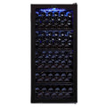 Whynter FWC-1201BB 124 Bottle Freestanding Single Zone Wine Cooler Refrigerator