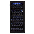 Whynter FWC-1201BB 124 Bottle Freestanding Single Zone Wine Cooler Refrigerator