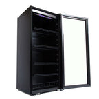Whynter FWC-1201BB 124 Bottle Freestanding Single Zone Wine Cooler Refrigerator