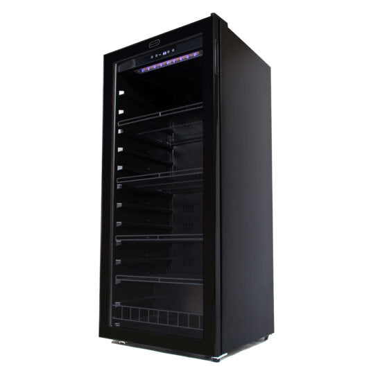 Whynter FWC-1201BB 124 Bottle Freestanding Single Zone Wine Cooler Refrigerator