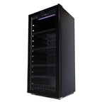 Whynter FWC-1201BB 124 Bottle Freestanding Single Zone Wine Cooler Refrigerator
