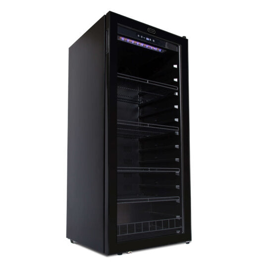 Whynter FWC-1201BB 124 Bottle Freestanding Single Zone Wine Cooler Refrigerator