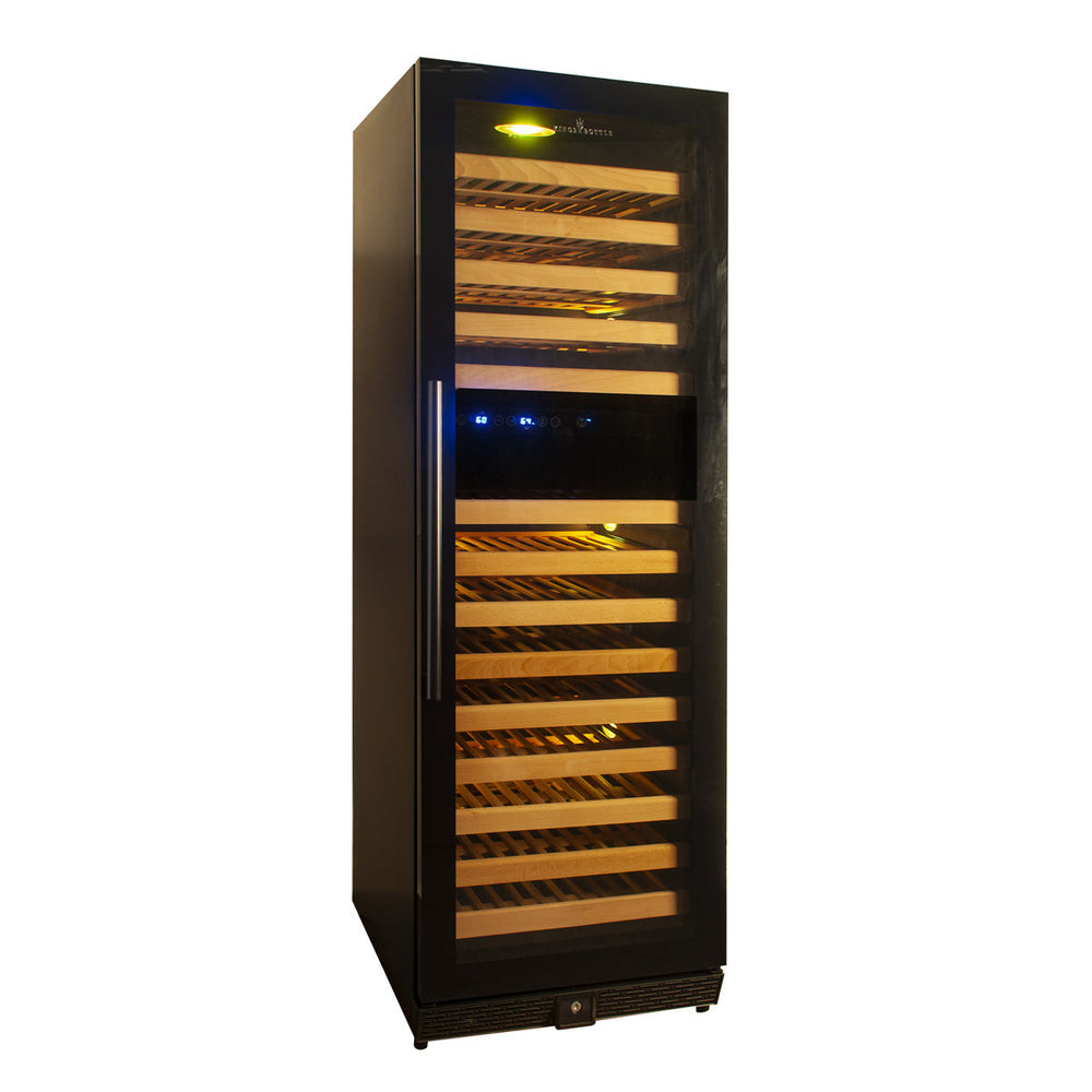 Kings Bottle 164-Bottle Dual Zone Wine Refrigerator — Tall Large Format (KBU170DX)