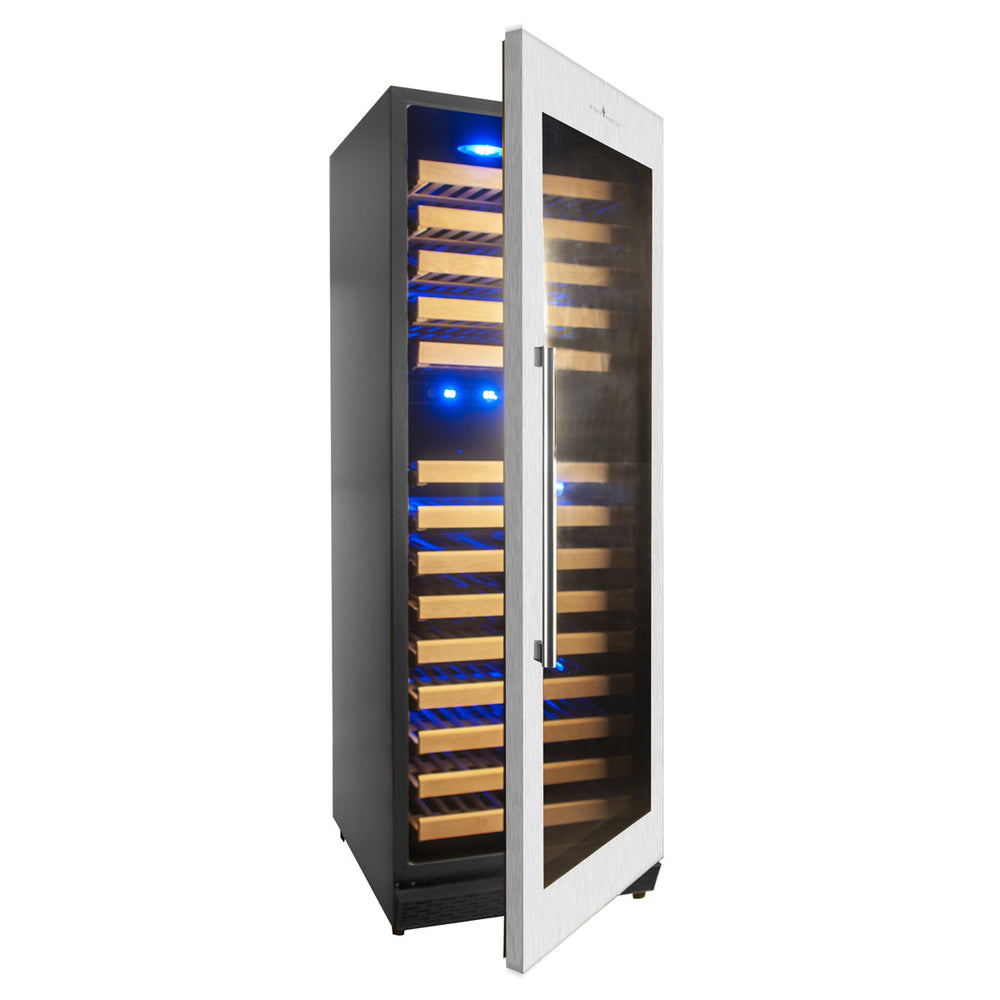Kings Bottle 164-Bottle Dual Zone Wine Refrigerator — Tall Large Format (KBU170DX)