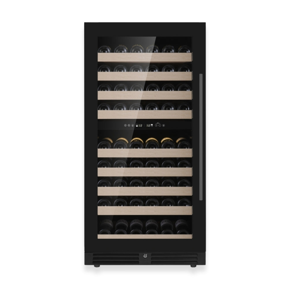 Kings Bottle 265-Bottle Dual Zone Wine Refrigerator — For Serious Collectors (KBU265DX)