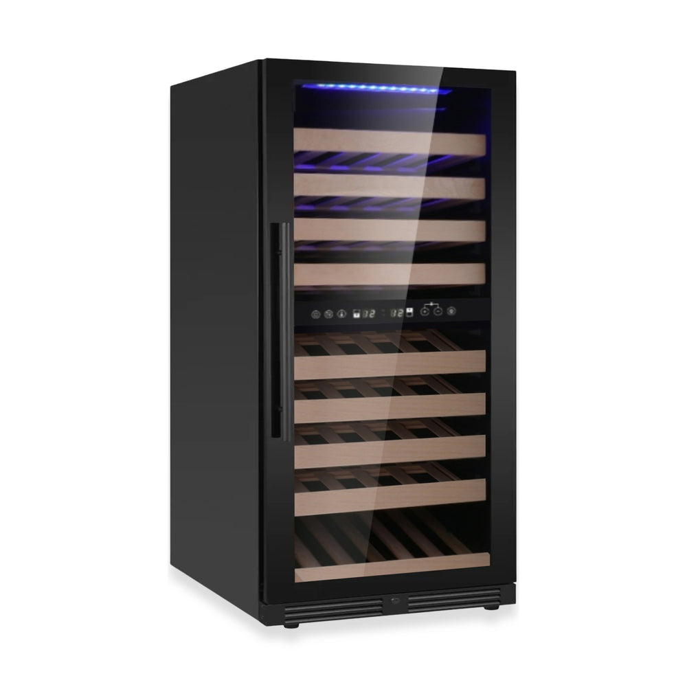 Kings Bottle 265-Bottle Dual Zone Wine Refrigerator — For Serious Collectors (KBU265DX)