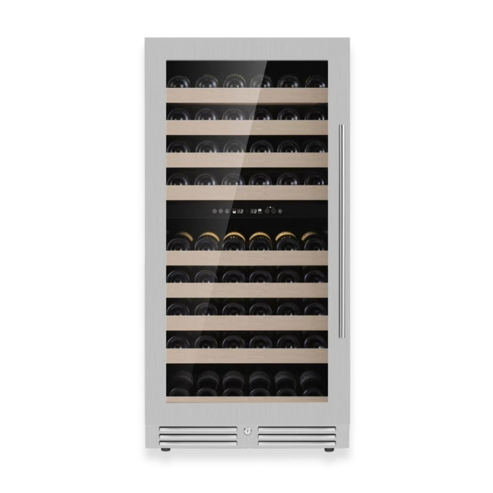 Kings Bottle 265-Bottle Dual Zone Wine Refrigerator — For Serious Collectors (KBU265DX)