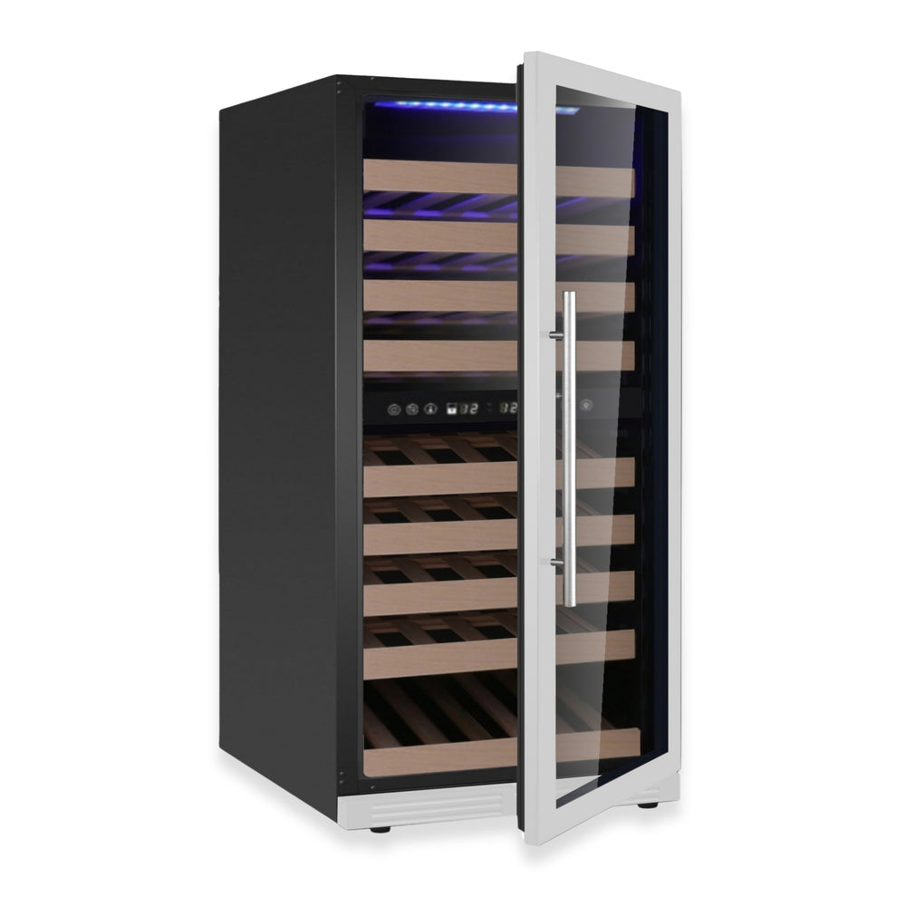 Kings Bottle 265-Bottle Dual Zone Wine Refrigerator — For Serious Collectors (KBU265DX)