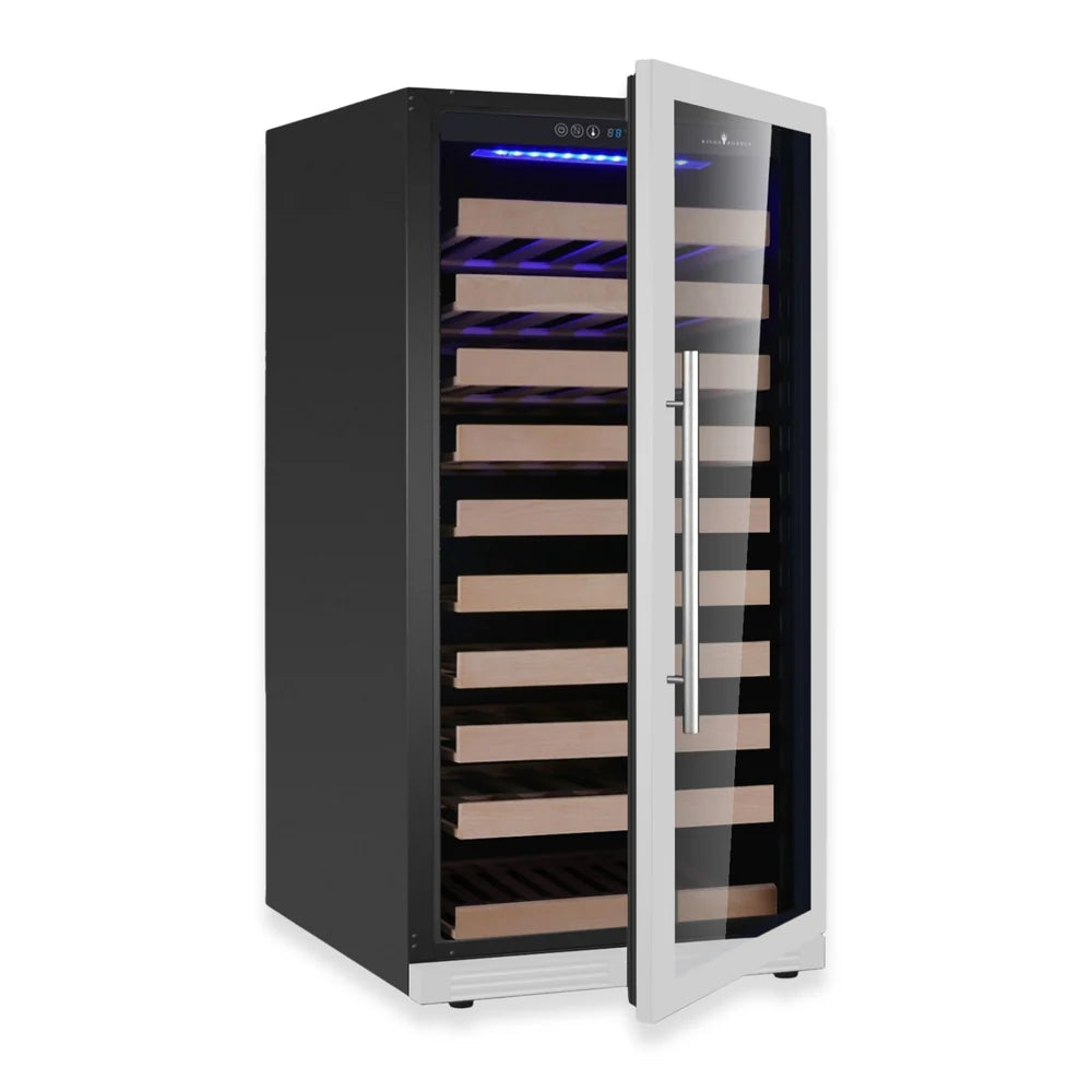 Kings Bottle 265-Bottle Single Zone Wine Refrigerator — High-Capacity Uniform Cooling (KBU265WX)