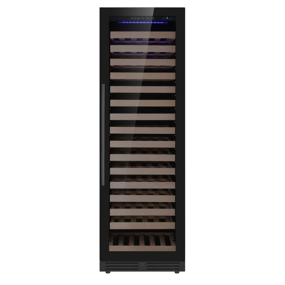 Kings Bottle 265-Bottle Single Zone Wine Refrigerator — High-Capacity Uniform Cooling (KBU265WX)