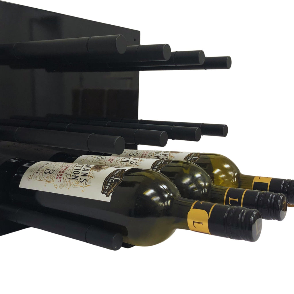 Cork-Forward Wine Peg | Mono | Slim 18mm Brushed Aluminum Bottle Holder