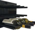 Cork-Forward Wine Peg | Mono | Slim 18mm Brushed Aluminum Bottle Holder