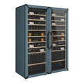 Goguette Large Side-by-Side French Door wine refrigerator in Slate Blue