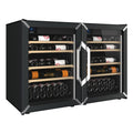 Goguette Small Side-by-Side wine refrigerator in Black