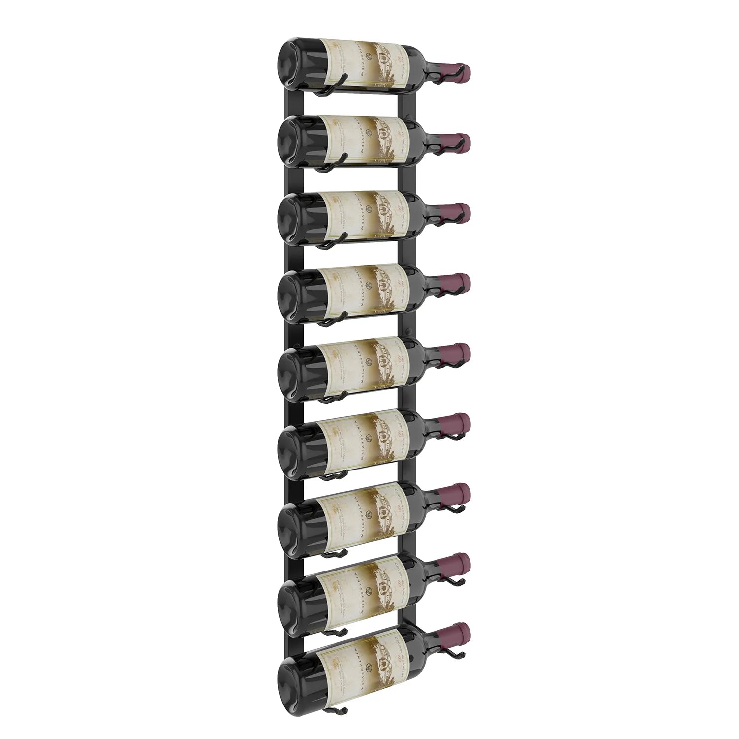VintageView W Series 3 Wall-Mount Wine Rack - Matte Black