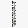 VintageView W Series 5 Wall-Mount Wine Rack - Satin Nickel