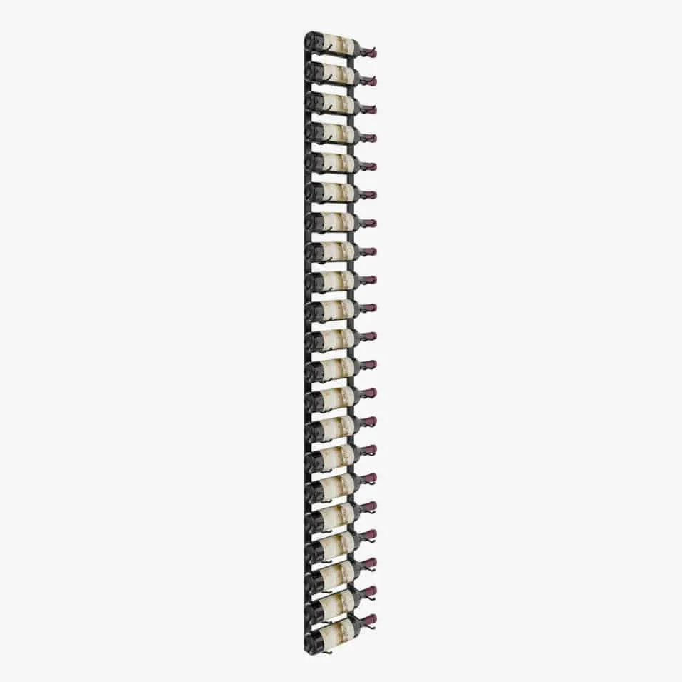 VintageView W Series 7 Wall-Mount Wine Rack - Matte Black