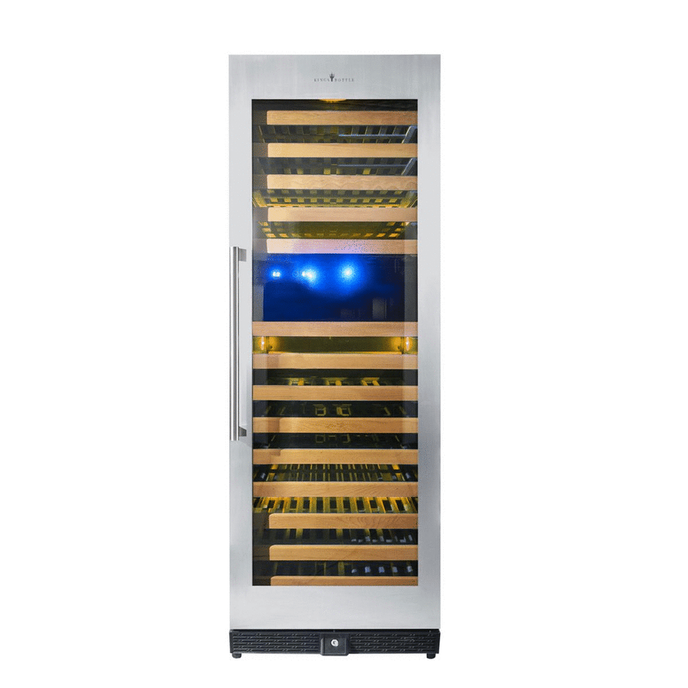 Kings Bottle 164-Bottle Dual Zone Wine Refrigerator — Tall Large Format (KBU170DX)