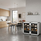 Goguette Small Side-by-Side wine refrigerator in White