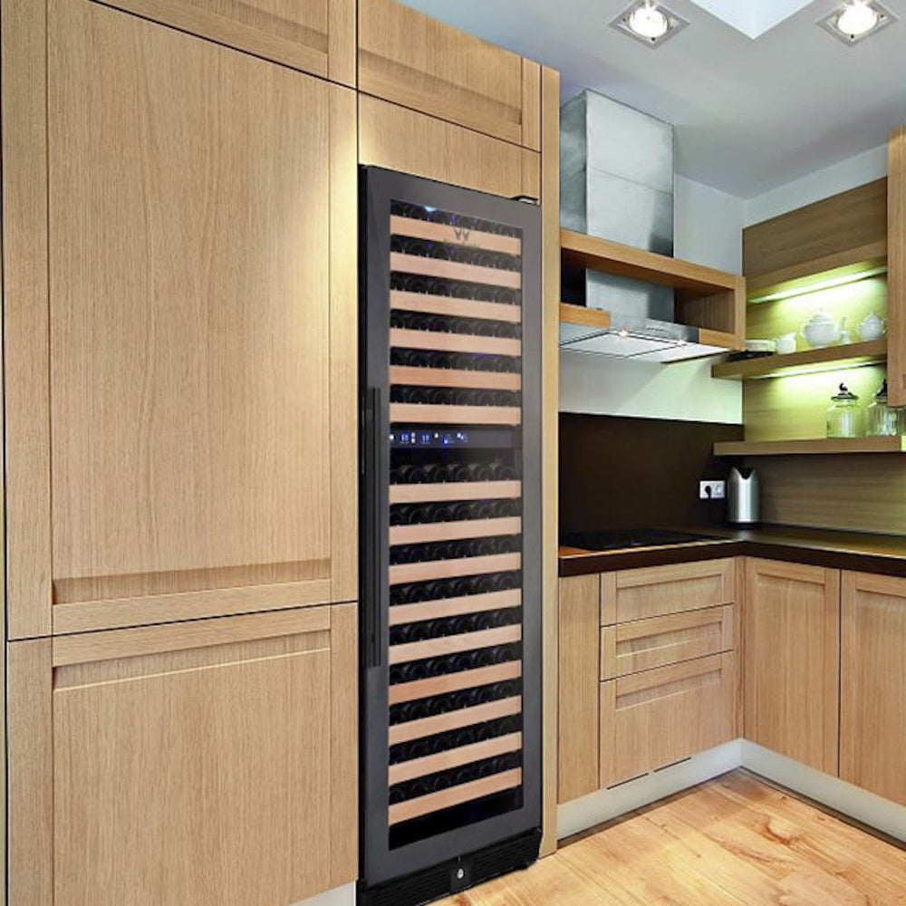 Kings Bottle 164-Bottle Dual Zone Wine Refrigerator — Tall Large Format (KBU170DX)