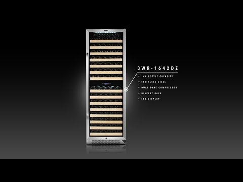 Whynter BWR-1642DZ 164 Bottle Built-In Dual Zone Wine Cooler Refrigerator