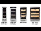 Whynter BWR-281DZ 28 Bottle Built-In Dual Zone Wine Cooler Refrigerator