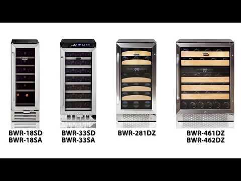 Whynter BWR-281DZ 28 Bottle Built-In Dual Zone Wine Cooler Refrigerator