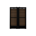 Transtherm Ermitage Double wine cellar with butterfly doors and handles