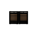 Transtherm Loft Vintage Double wine cellar with butterfly doors and handles