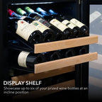Whynter BWR-1002SD 100 Bottle Built-In Single Zone Wine Cooler Refrigerator