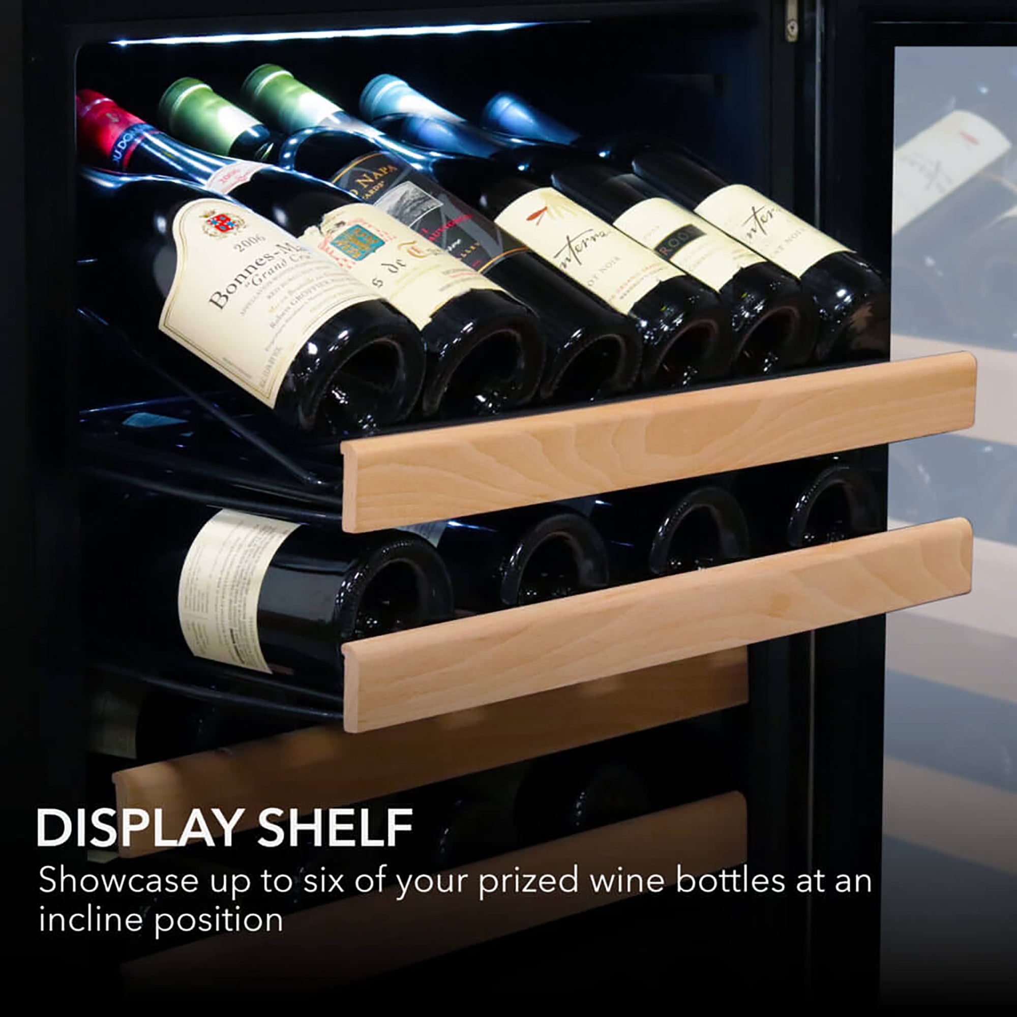 Whynter BWR-1002SD 100 Bottle Built-In Single Zone Wine Cooler Refrigerator