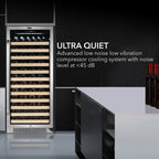 Whynter BWR-1002SD 100 Bottle Built-In Single Zone Wine Cooler Refrigerator