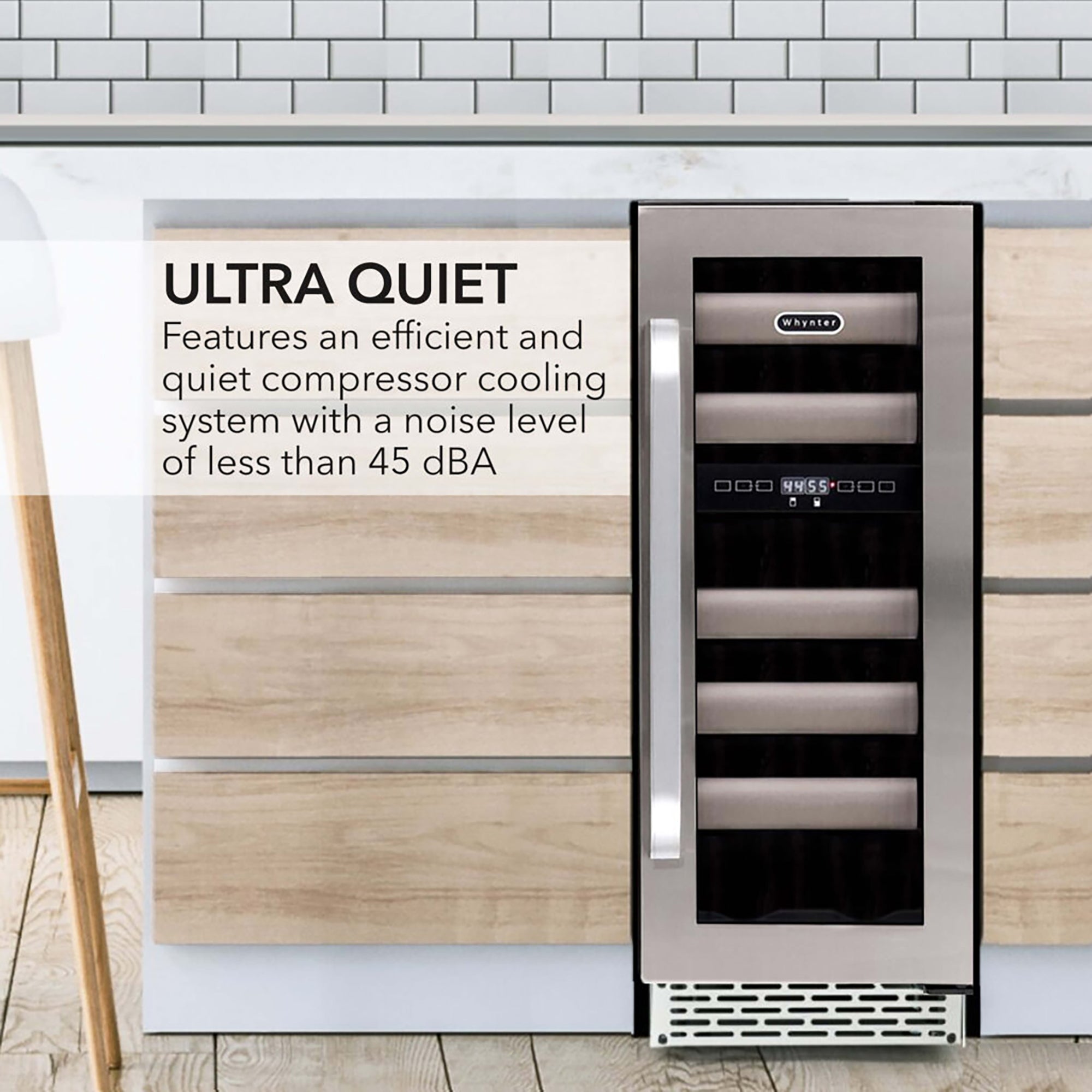 Whynter BWR-171DS 17 Bottle Built-In Dual Zone Wine Cooler Refrigerator