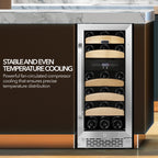 Whynter BWR-281DZ 28 Bottle Built-In Dual Zone Wine Cooler Refrigerator