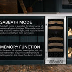 Whynter BWR-281DZ 28 Bottle Built-In Dual Zone Wine Cooler Refrigerator